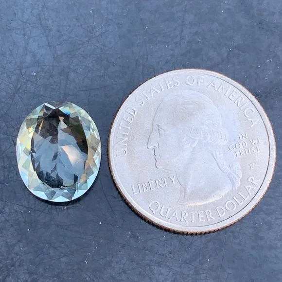 💎 CERTIFIED 6.69 CRT~Natural Aquamarine Oval Brilliant Cut Gemstone